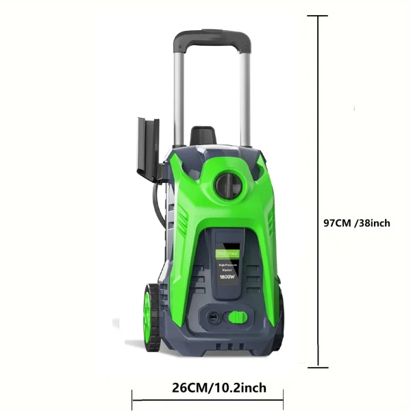 Electric Pressure Washer 4200PSI Max 2.8GPM Power Washer with 25FT Hose, Ideal for Car, Driveway, Patio, Pool Cleaning Green - Image 2