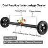 22 Inch Undercarriage Surface Cleaner Extendable 3-Wand Water Broom Under Car Chassis Floor Wash Underbody Cleaning Water Broom - Image 4