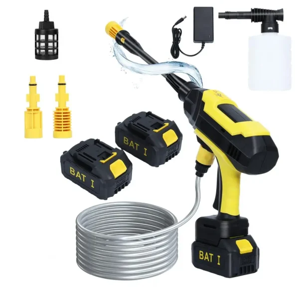 Electric Power Washer, Cordless Pressure Washer, Portable Power Washer with 2 Batteries and 1 Charger, Adjustable Nozzle - Image 6
