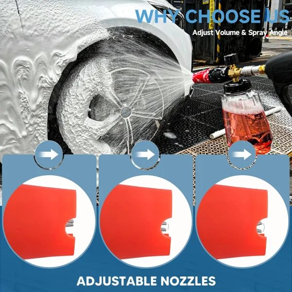 Foam Nozzle Snow Foam Lance Foam Bottle Sprayer for Karcher Bosch Parkside Elitech Nilfisk Huter Stihl Pressure Washer Car Wash - Image 4