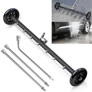 22 Inch Undercarriage Pressure Washer Surface Cleaner Power Washer Attachment Water Broom 1/4" Quick Connector Karcher Lavor