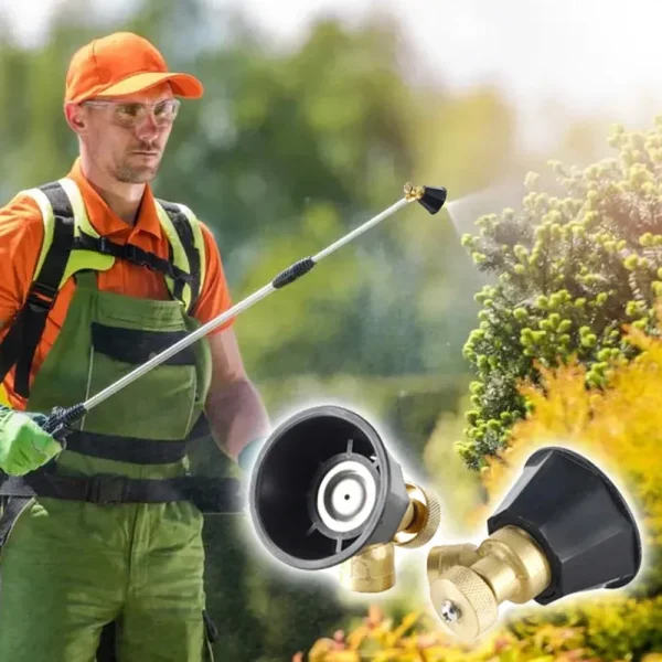 Garden Hose Nozzle, High pressure Pesticide Sprayer Nozzle, High Power Leak Proof Adjustable Hose Sprayer Nozzle for Lawn/Garden - Image 3