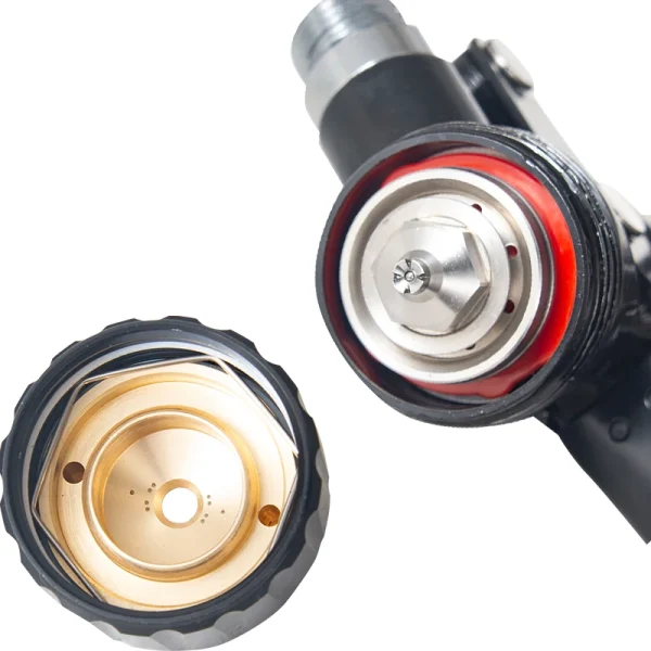 Plum Blossom Nozzle V-shaped HVLP 1.3mm Gravity High Atomization Spray Gun Automotive Sheet Metal Furniture Paint Spray Gun - Image 3