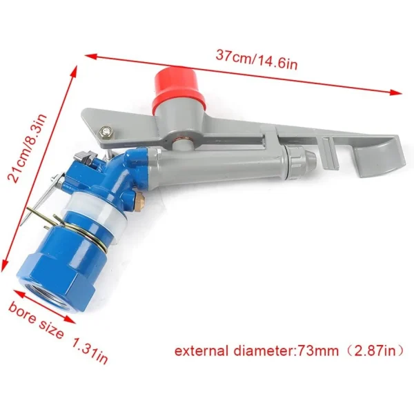 Agriculture Irrigation Sprinklers,360° Adjustable Large-Area Irrigation Spray Gun for Farms, Orchards, Tea Gardens, Forestry - Image 4