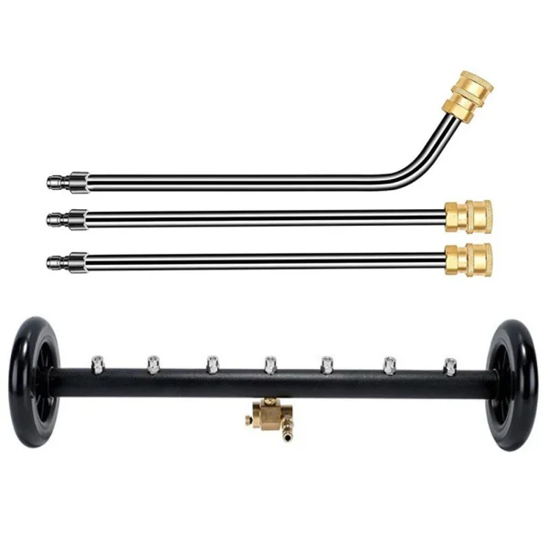 22 Inch Pressure Washer Extendable 3-Wand Undercarriage Surface Cleaner 1/4 Quick Connector High-Pressure Water Broom 4000 PSI - Image 3